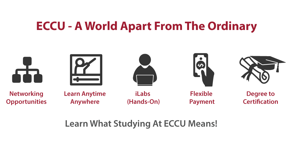 ECCU-A-World-Apart Online cybersecurity degree in Bachelor of Science