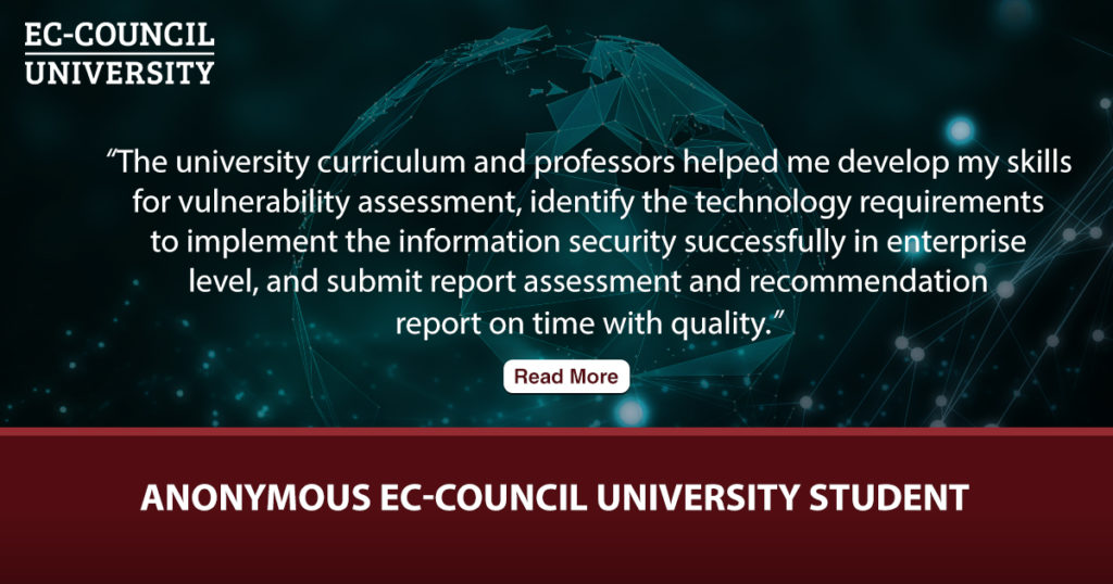 Cybersecurity Degree Students Testimonials ECCouncil University
